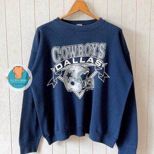 Vintage Dallas Cowboys Vintage Cowboys NFL Sweatshirt Made In USA shirt navy y2k